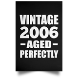 18th Birthday Vintage 2006 Aged Perfectly - Poster Portrait
