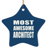 Most Awesome Architect - Star Ornament