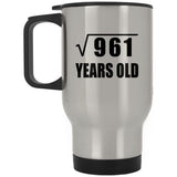 31st Birthday Square Root of 961 Years Old - Silver Travel Mug