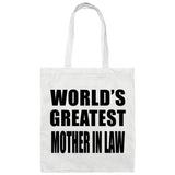 World's Greatest Mother In Law - Tote Bag White