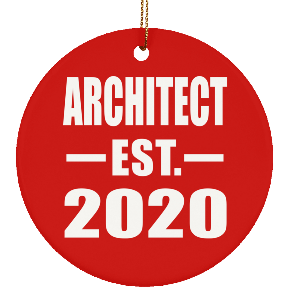 Architect Established EST. 2020 - Circle Ornament