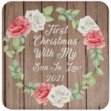 First Christmas With My Son In Law 2021 - Drink Coaster B