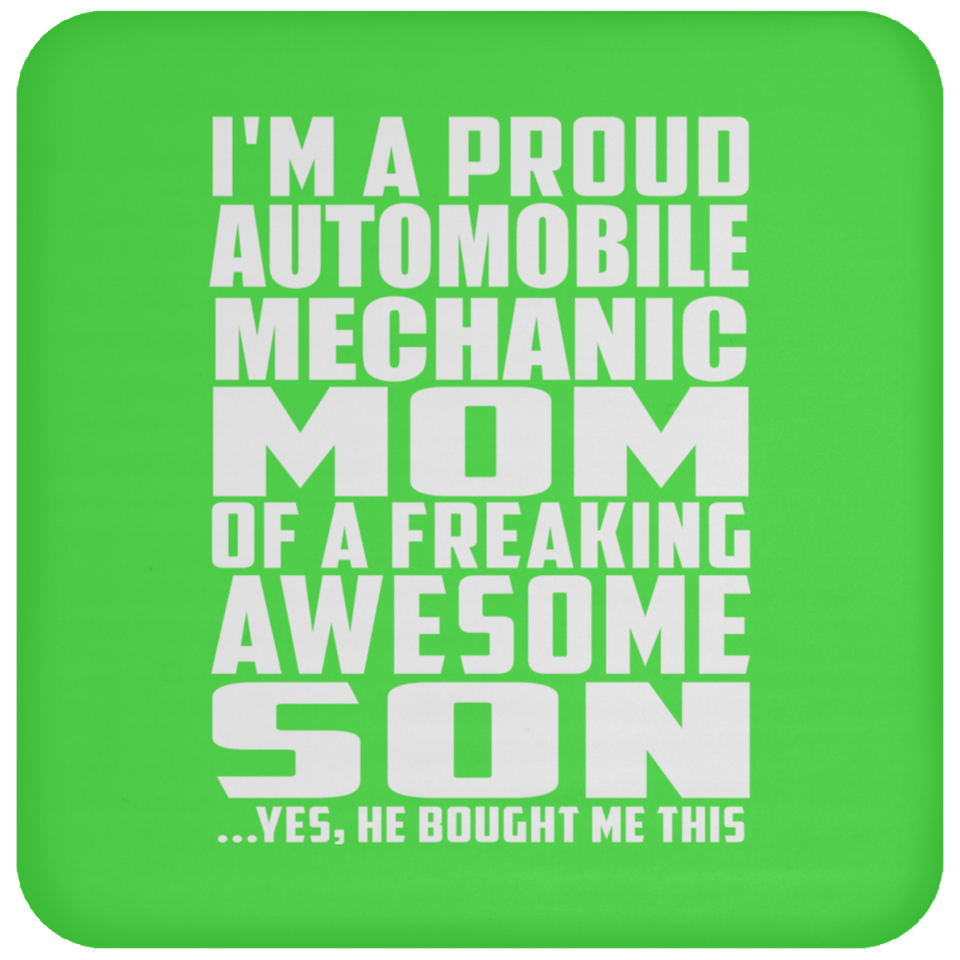 Proud Automobile Mechanic Mom Of Awesome Son - Drink Coaster
