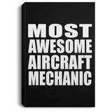Most Awesome Aircraft Mechanic - Canvas Portrait
