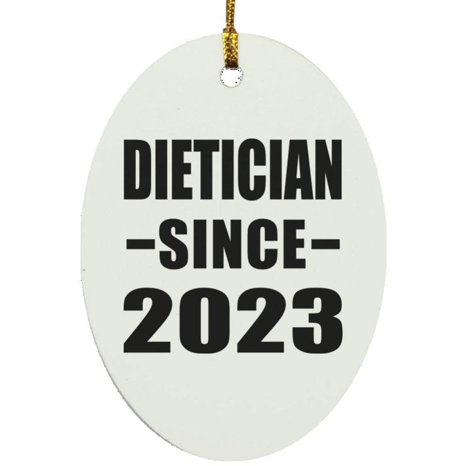 Dietician Since 2023 - Oval Ornament