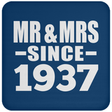 87th Anniversary Mr & Mrs Since 1937 - Drink Coaster