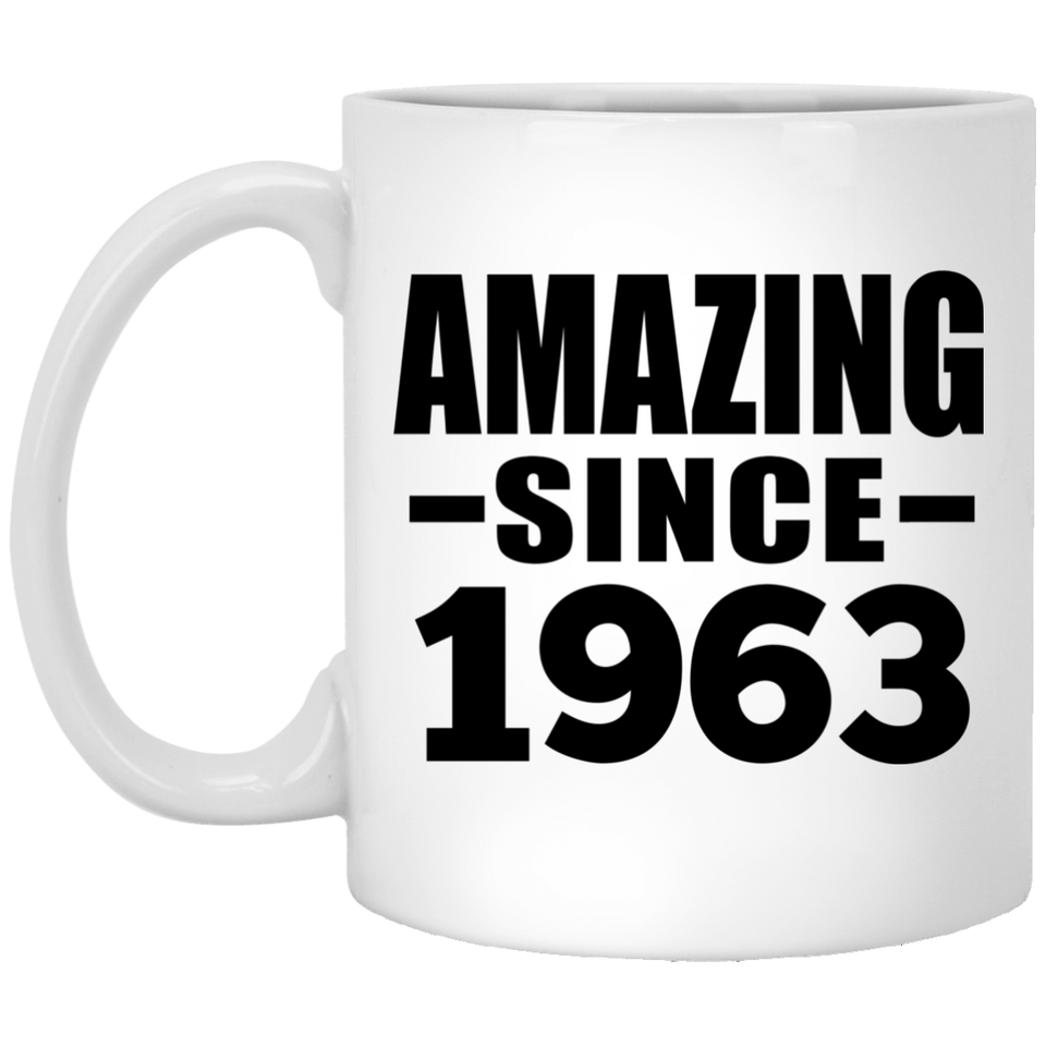 61st Birthday Amazing Since 1963 - 11 Oz Coffee Mug