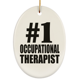 Number One #1 Occupational Therapist - Oval Ornament