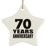 70th Anniversary 70 Years - Star Ornament