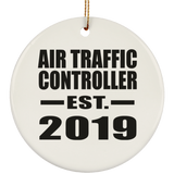 Air Traffic Controller Established EST. 2019 - Circle Ornament