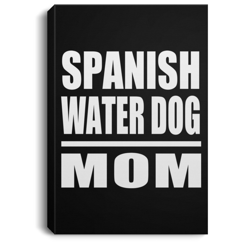 Spanish Water Dog Mom - Canvas Portrait