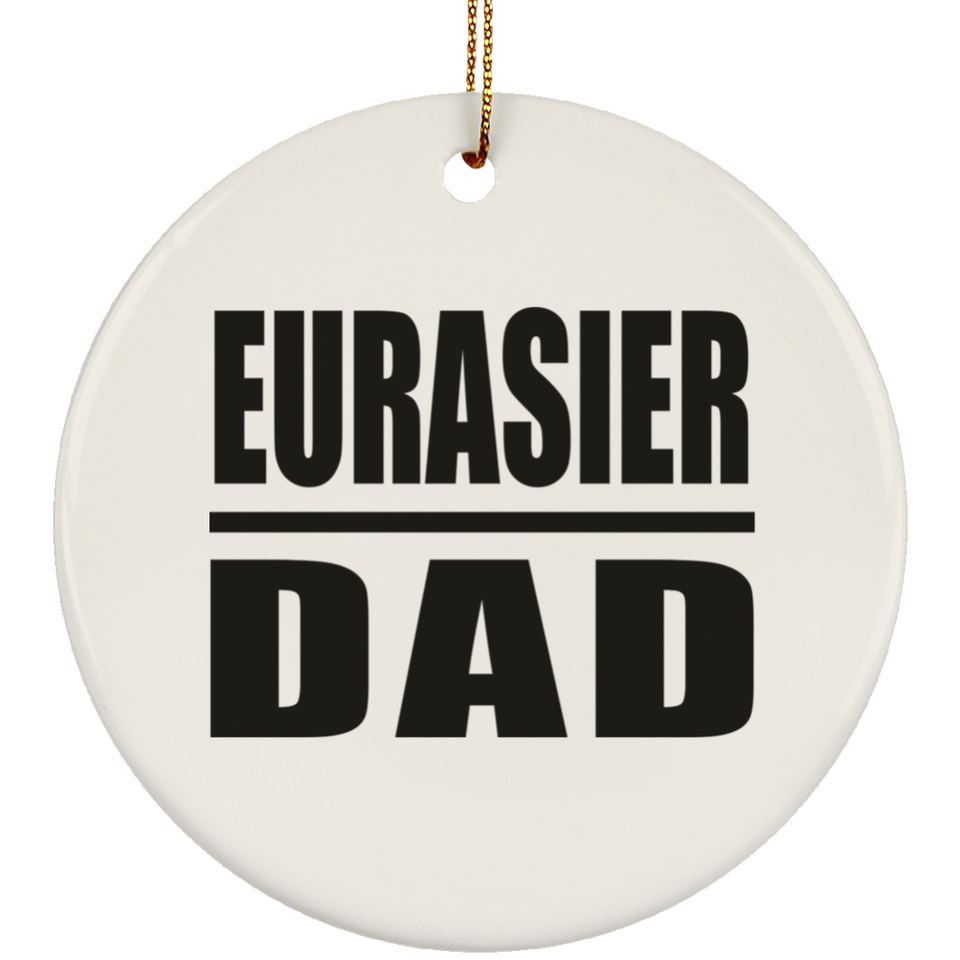 Eurasier Dad - Circle Ornament