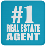 Number One #1 Real Estate Agent - Drink Coaster