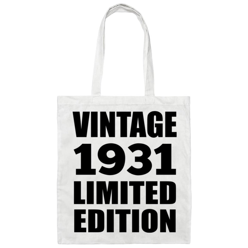 93rd Birthday Vintage 1931 Limited Edition - Tote Bag White