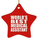 World's Best Medical Assistant - Star Ornament