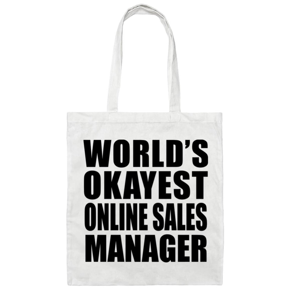World's Okayest Online Sales Manager - Tote Bag White
