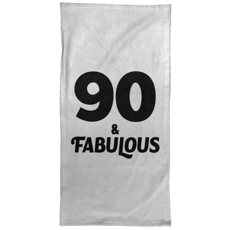 90th Birthday 90 & Fabulous - Hand Towel