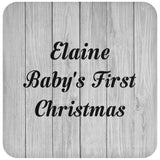 Elaine Baby's First Christmas - Drink Coaster F