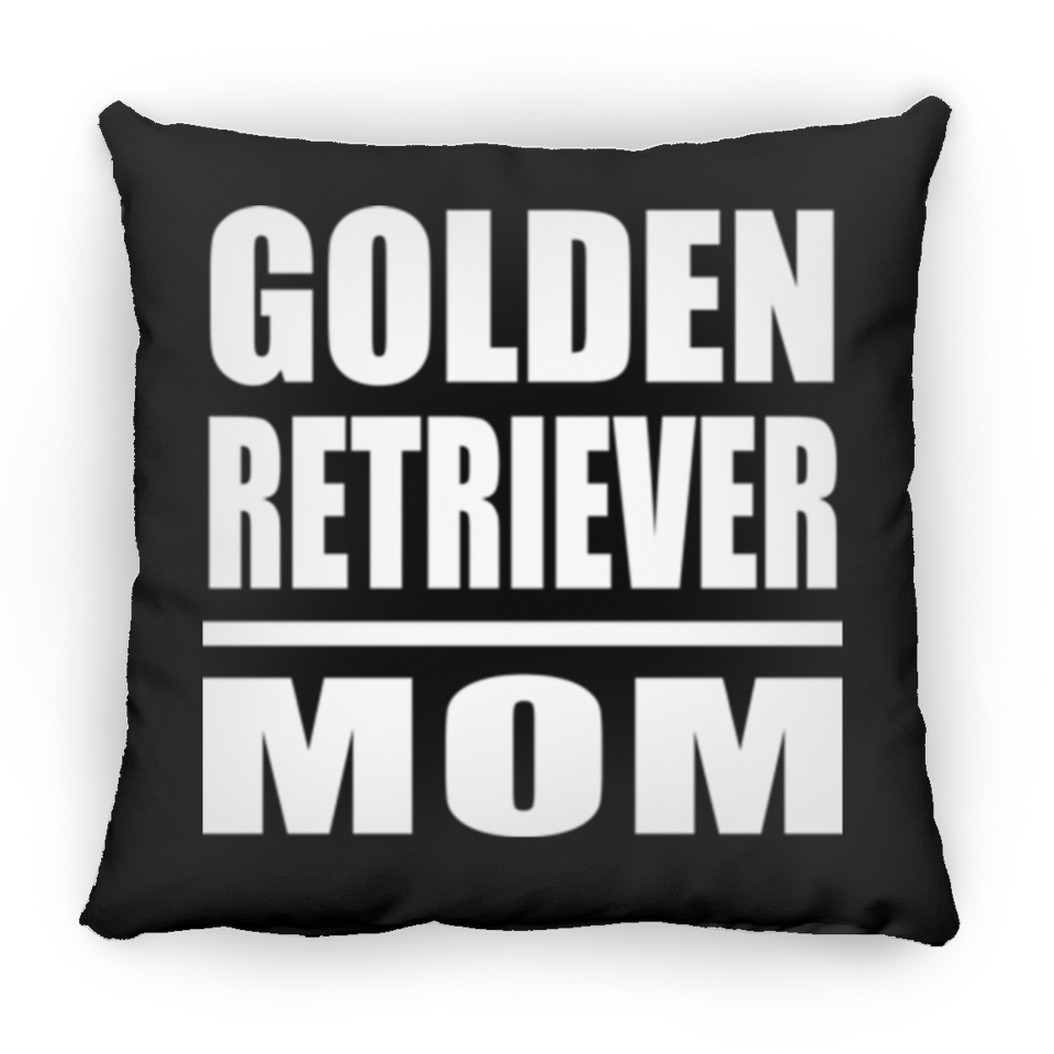 Golden Retriever Mom - Throw Pillow Black