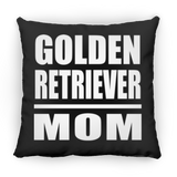 Golden Retriever Mom - Throw Pillow Black