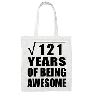 11th Birthday Square Root of 121 Years of Being Awesome - Tote Bag White