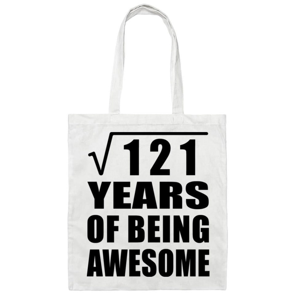 11th Birthday Square Root of 121 Years of Being Awesome - Tote Bag White