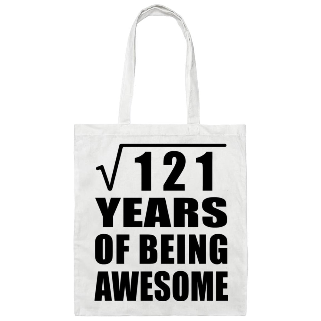 11th Birthday Square Root of 121 Years of Being Awesome - Tote Bag White