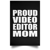 Proud Video Editor Mom - Poster Portrait