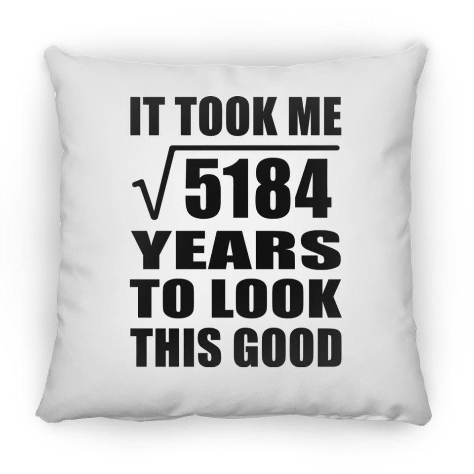 72nd Birthday Took Square Root of 5184 Years To Look Good - Throw Pillow
