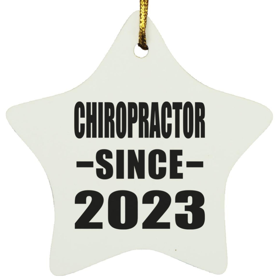 Chiropractor Since 2023 - Star Ornament