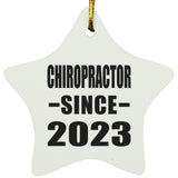 Chiropractor Since 2023 - Star Ornament