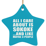 All I Care About Is Sokoke - Star Ornament