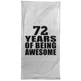72nd Birthday 72 Years Of Being Awesome - Hand Towel