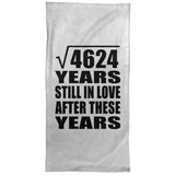 68th Anniversary Square Root of 4624 Years Still In Love - Hand Towel