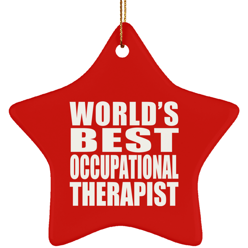 World's Best Occupational Therapist - Star Ornament