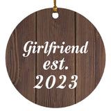 Girlfriend Established EST. 2023 - Circle Ornament D