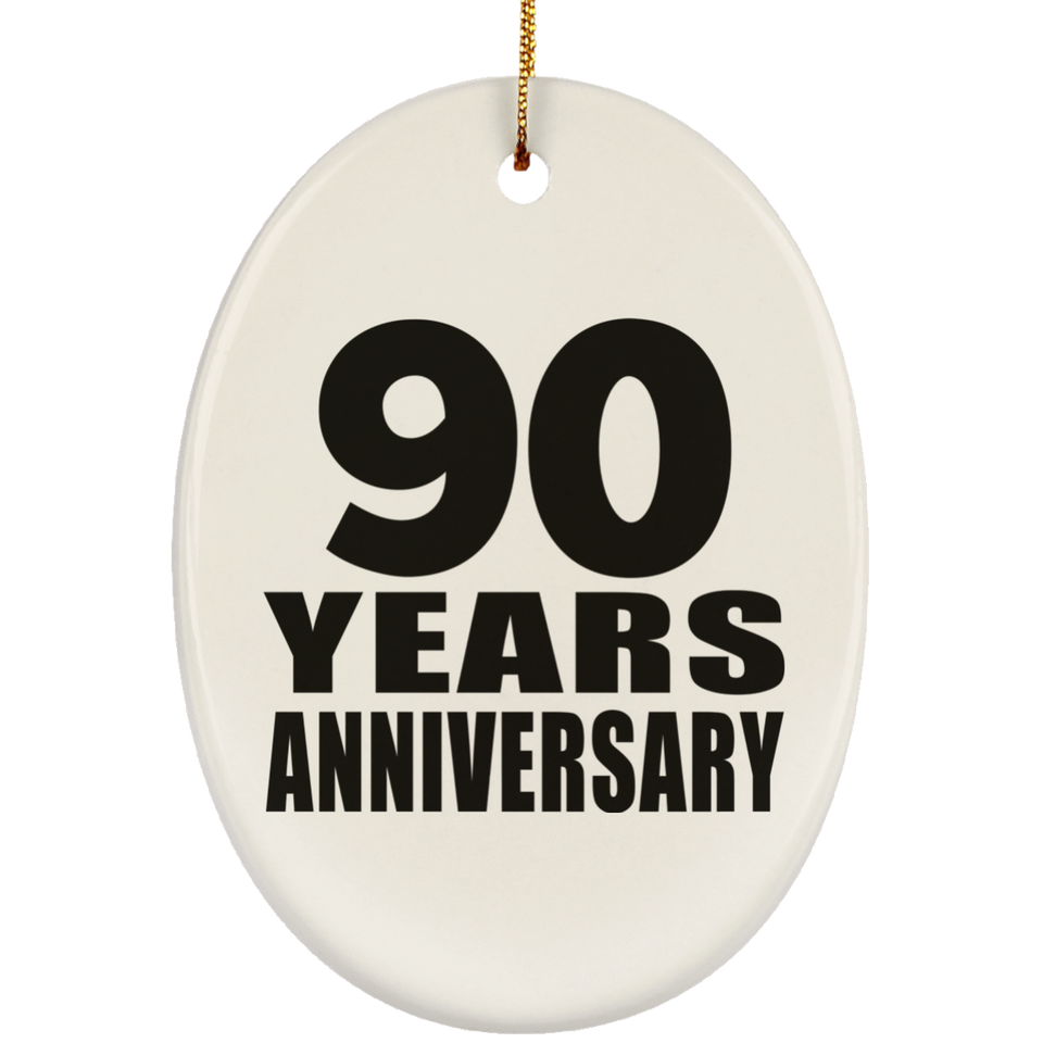90th Anniversary 90 Years - Oval Ornament