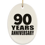 90th Anniversary 90 Years - Oval Ornament