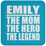Emily The Mom The Hero The Legend - Drink Coaster