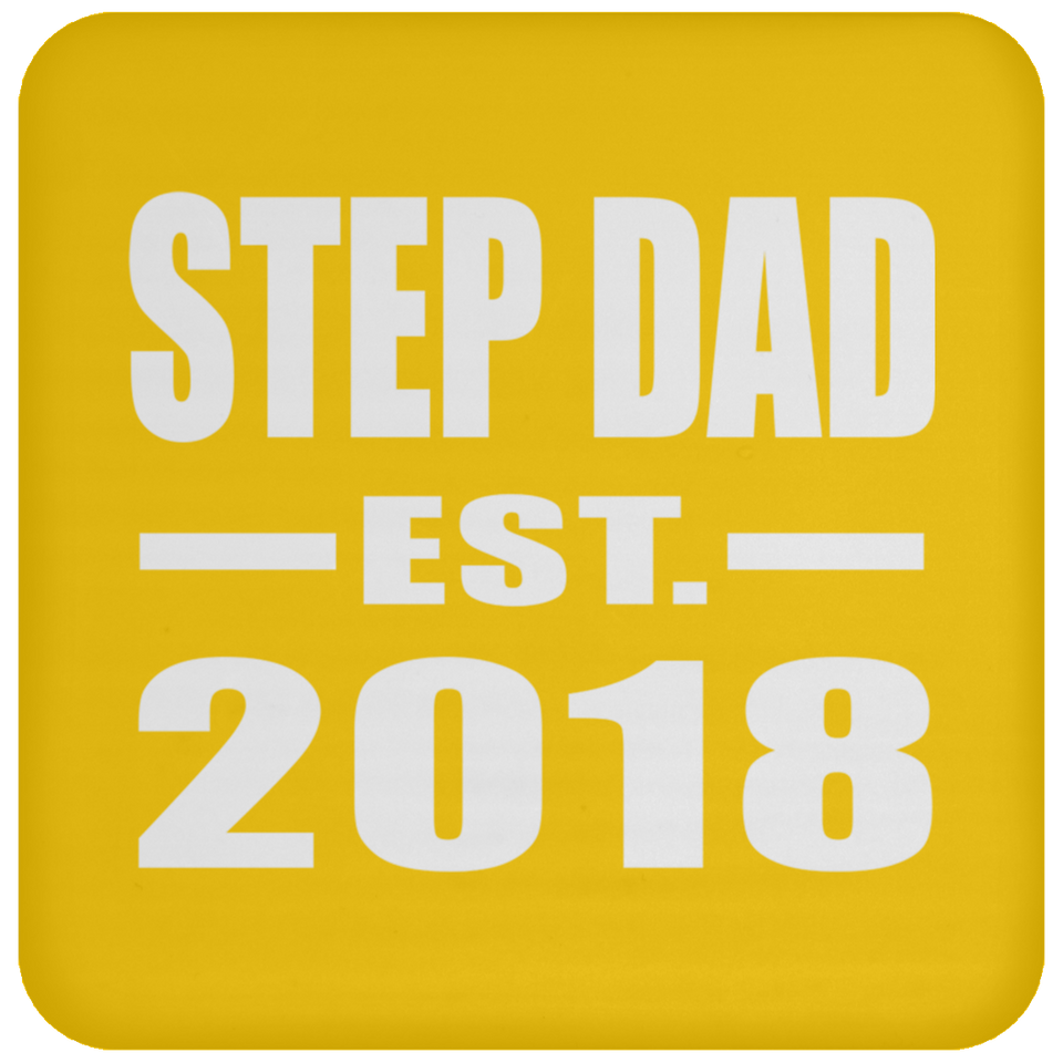 Step Dad Established EST. 2018 - Drink Coaster