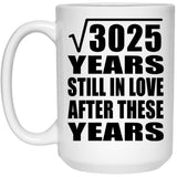 55th Anniversary Square Root of 3025 Years Still In Love - 15oz Coffee Mug