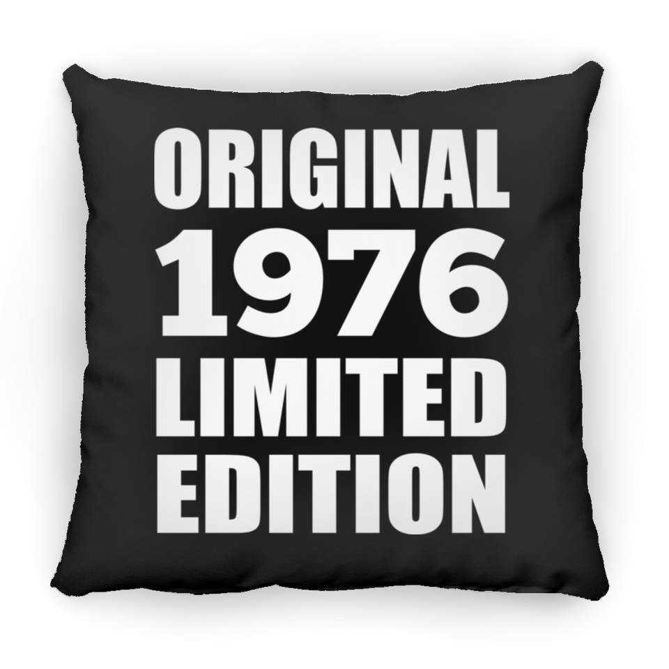 48th Birthday Original 1976 Limited Edition - Throw Pillow Black