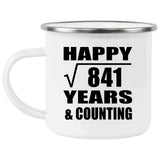 Happy 29th Anniversary Square Root of 841 Years & Counting - 12oz Camping Mug
