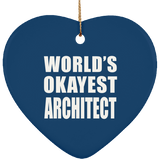 World's Okayest Architect - Heart Ornament