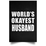 World's Okayest Husband - Poster Portrait