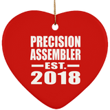 Precision Assembler Established EST. 2018 - Heart Ornament