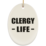 Clergy Life - Oval Ornament