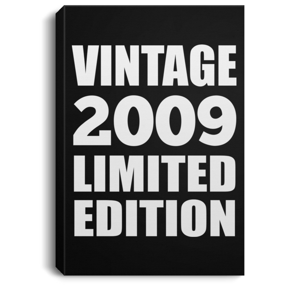 15th Birthday Vintage 2009 Limited Edition - Canvas Portrait