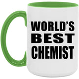 World's Best Chemist - 15oz Accent Mug Green