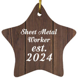Sheet Metal Worker Established Est. 2024 - Star Ornament D